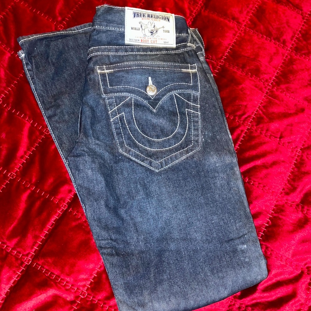 Men’s boot cut True Religion jeans